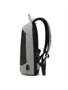 PHILLY ACTIVE-WEAR USB töltős laptop hátizsák (Szürke)